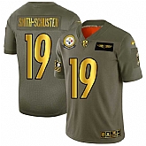 Nike Steelers 19 JuJu Smith Schuster 2019 Olive Gold Salute To Service Limited Jersey Dyin,baseball caps,new era cap wholesale,wholesale hats